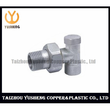 Nickel-Plating Elbow Male Brass Radiator Valve (YS5005)